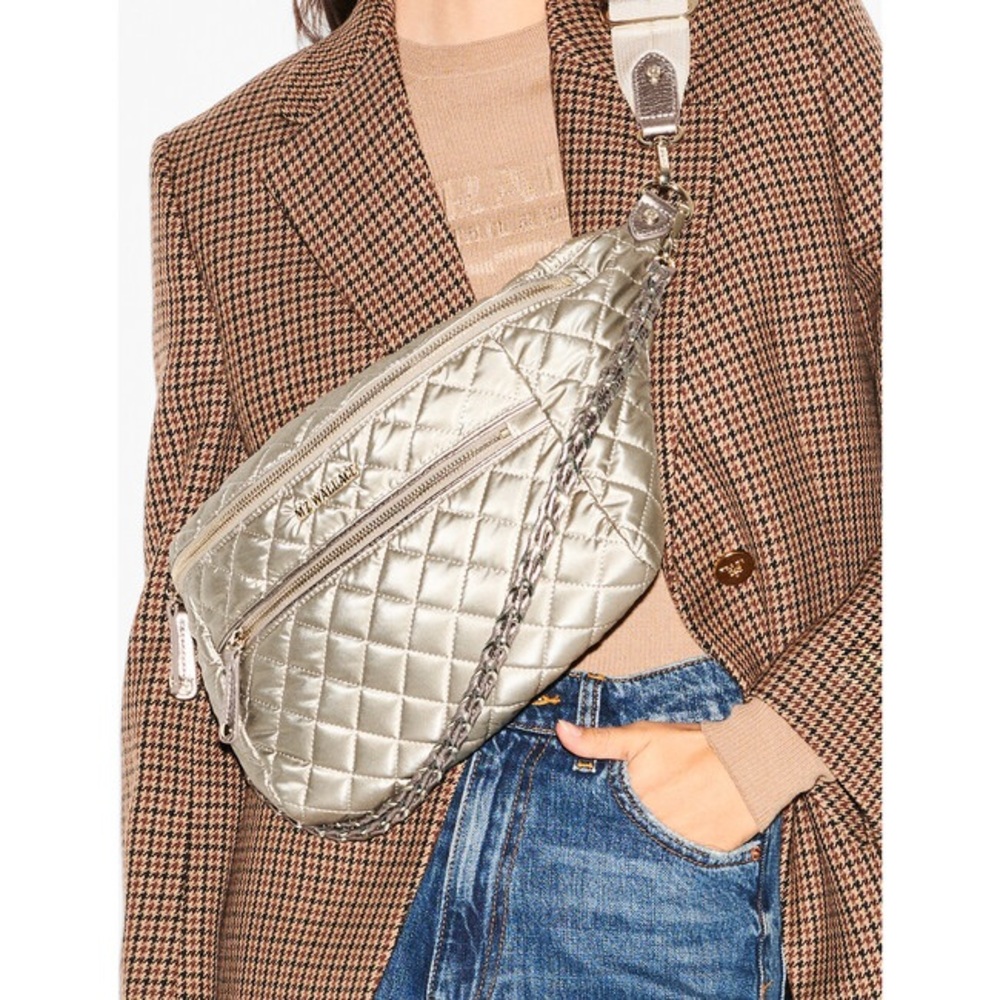 MZ Wallace Large Crossbody Sling Bag-Quartz Pearl